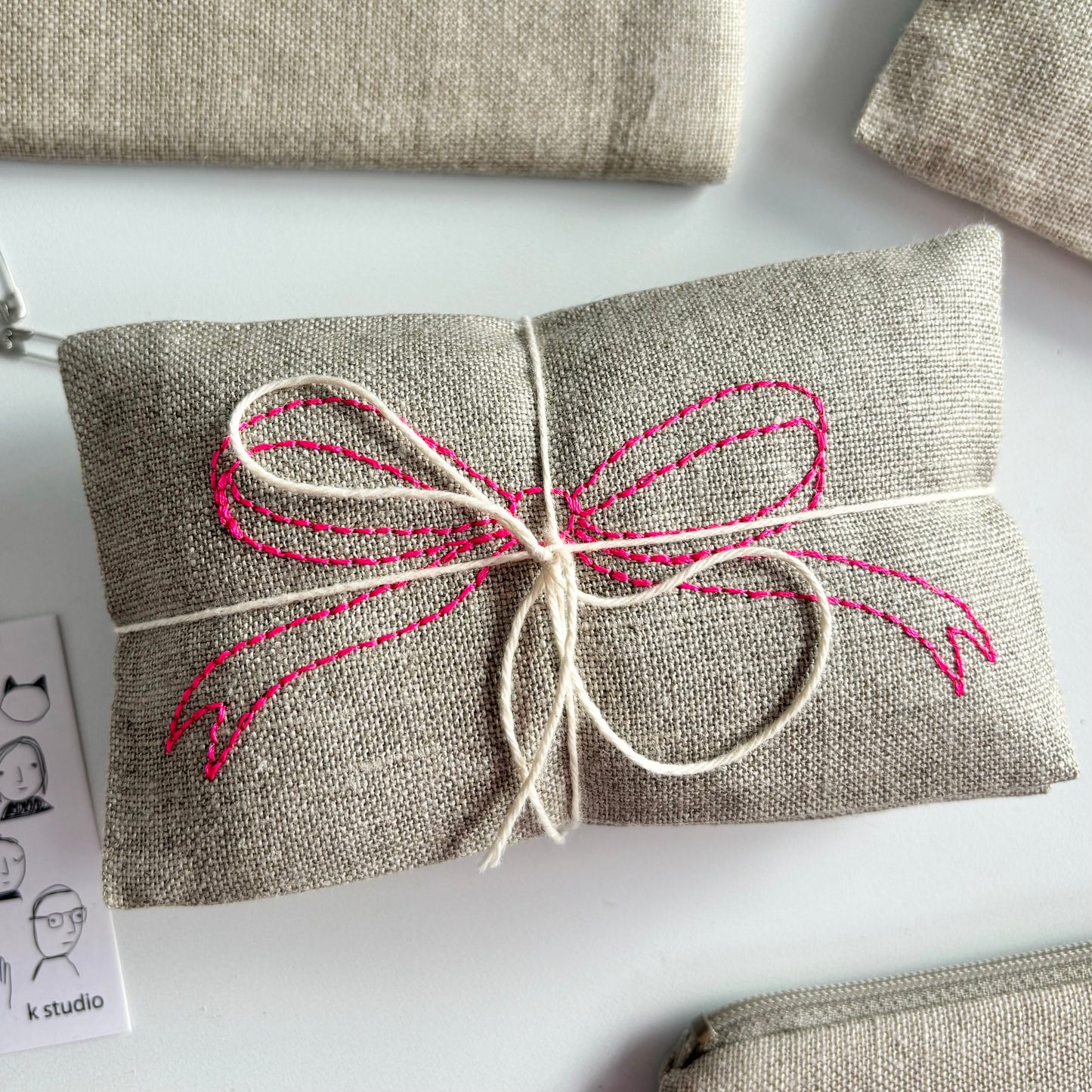 Bow Sachet Set, Pink