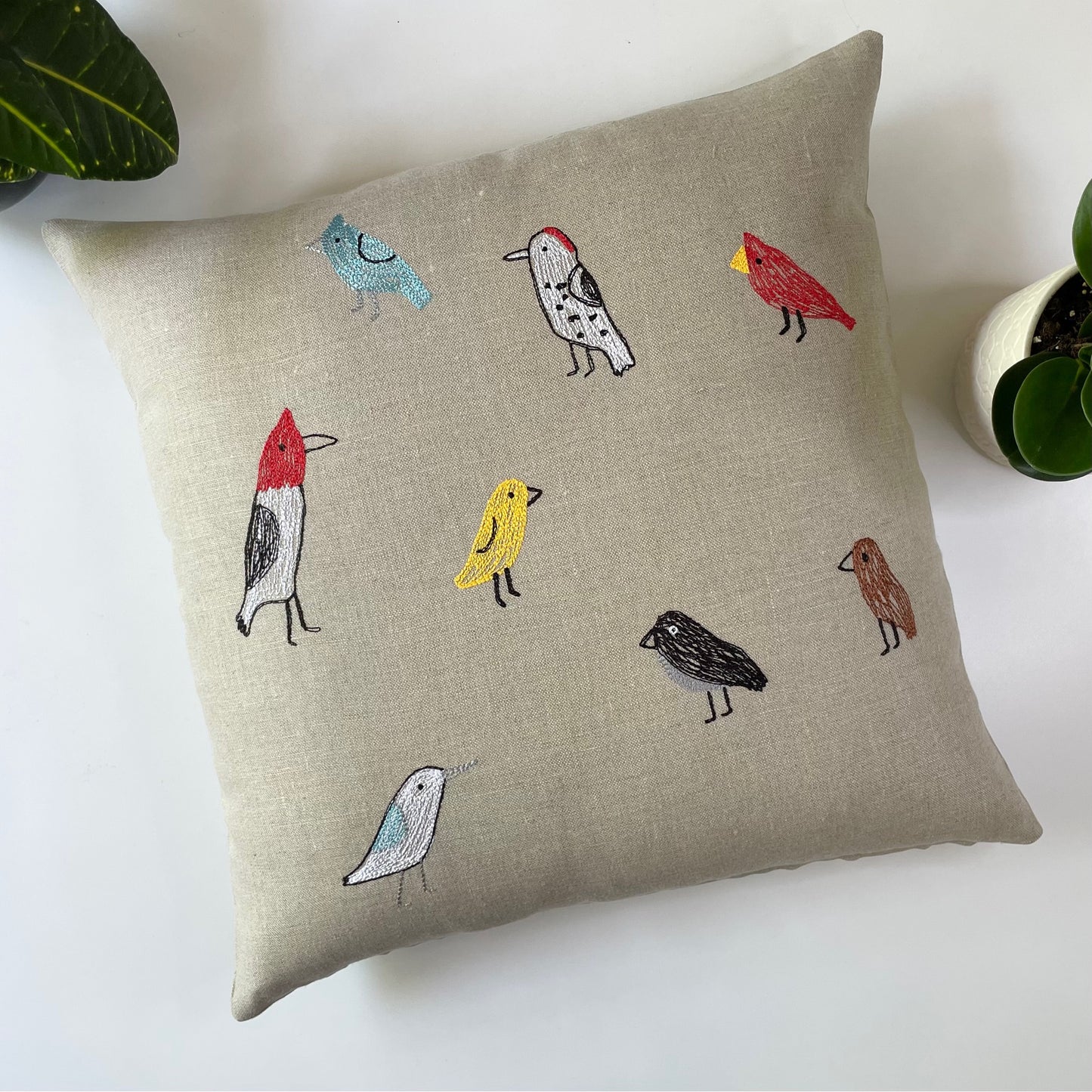 Backyard Birds Pillow