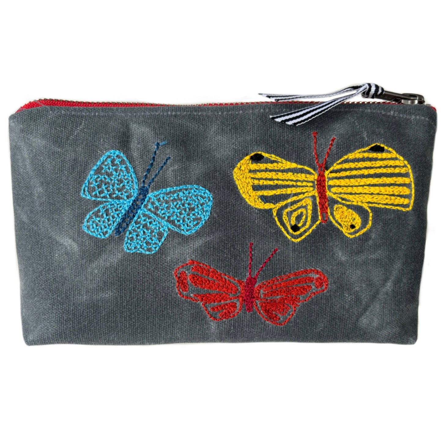 Butterflies Waxed Canvas Pouch