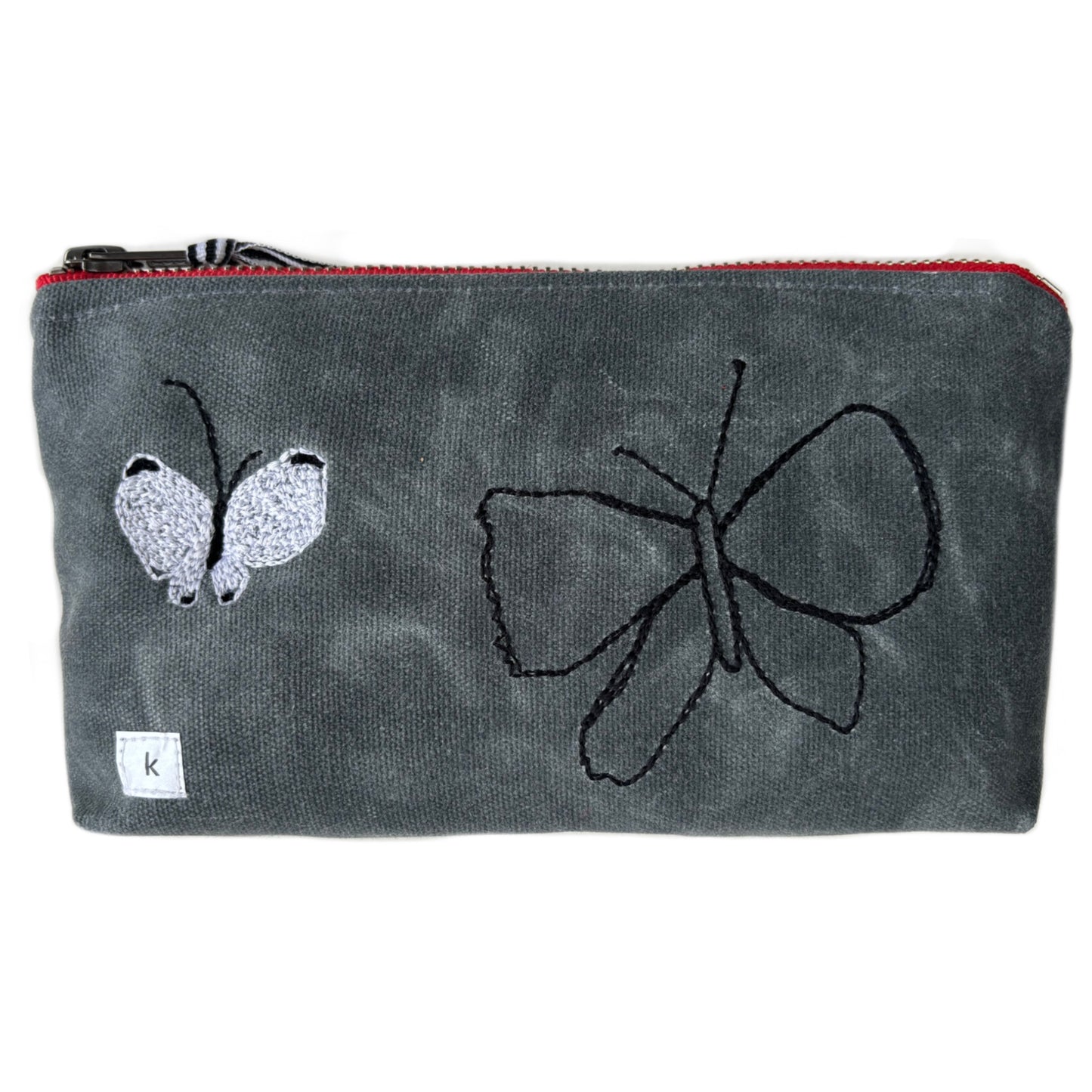 Butterflies Waxed Canvas Pouch