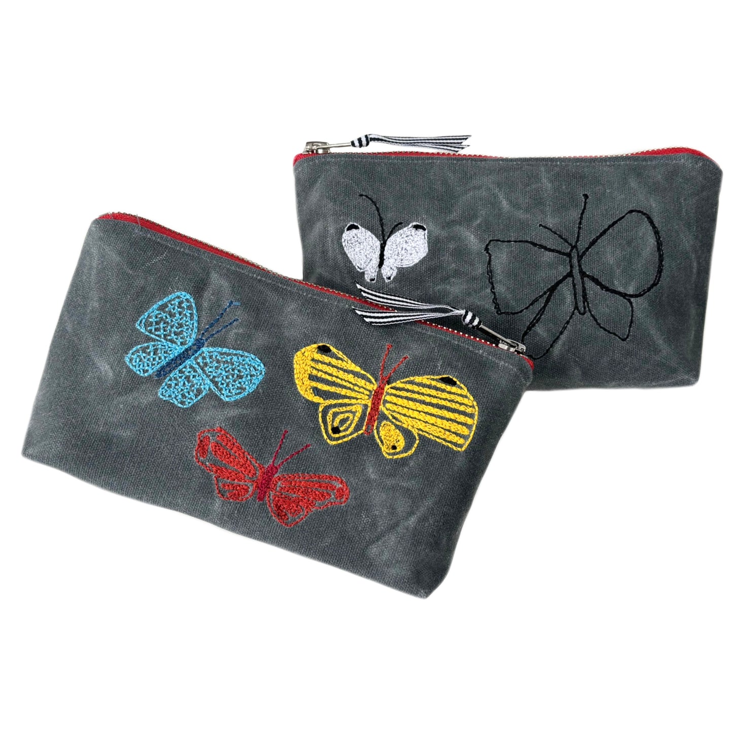 Butterflies Waxed Canvas Pouch