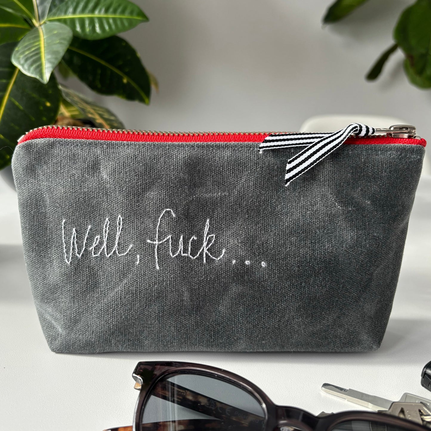 Well Fuck Waxed Canvas Pouch