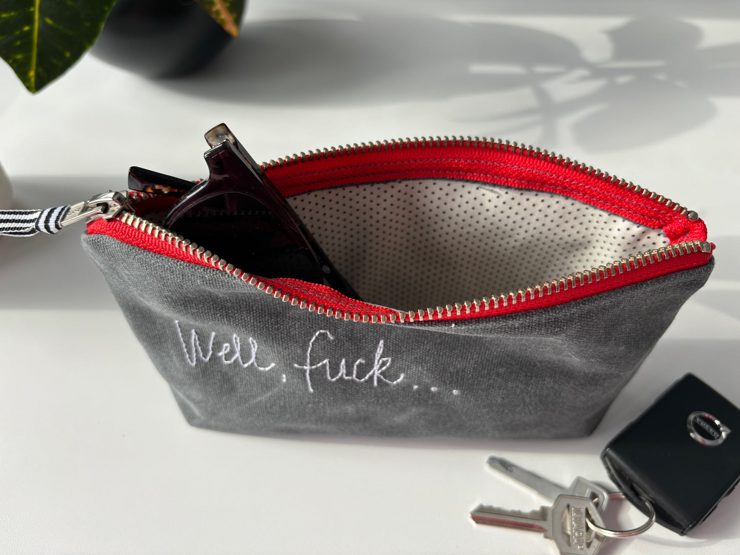 Well Fuck Waxed Canvas Pouch