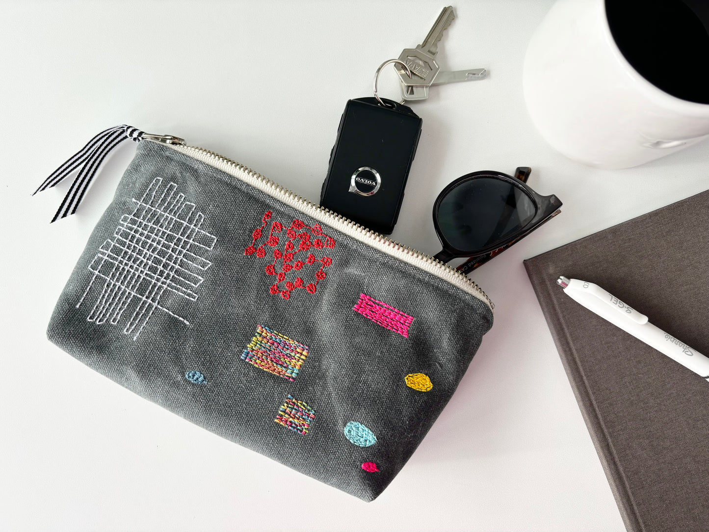 Patches Waxed Canvas Pouch