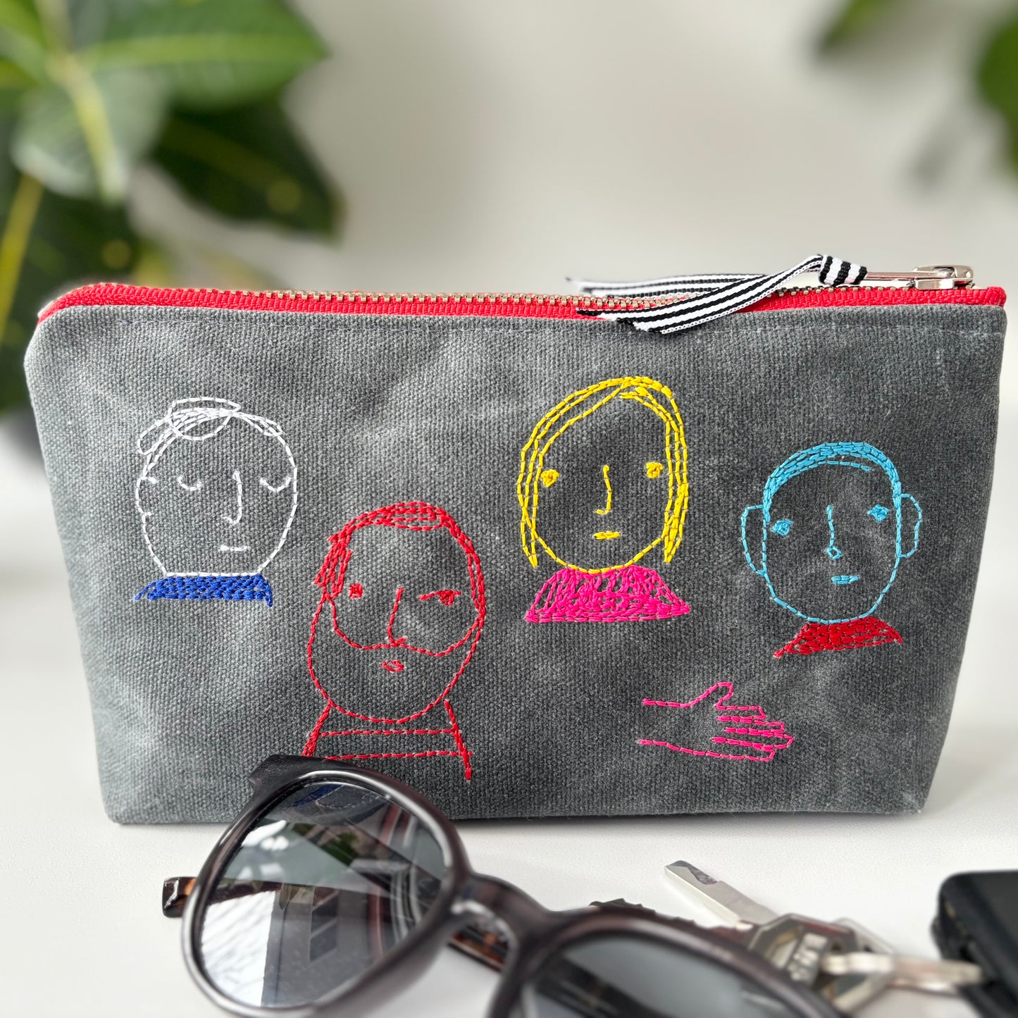 Folks Waxed Canvas Pouch