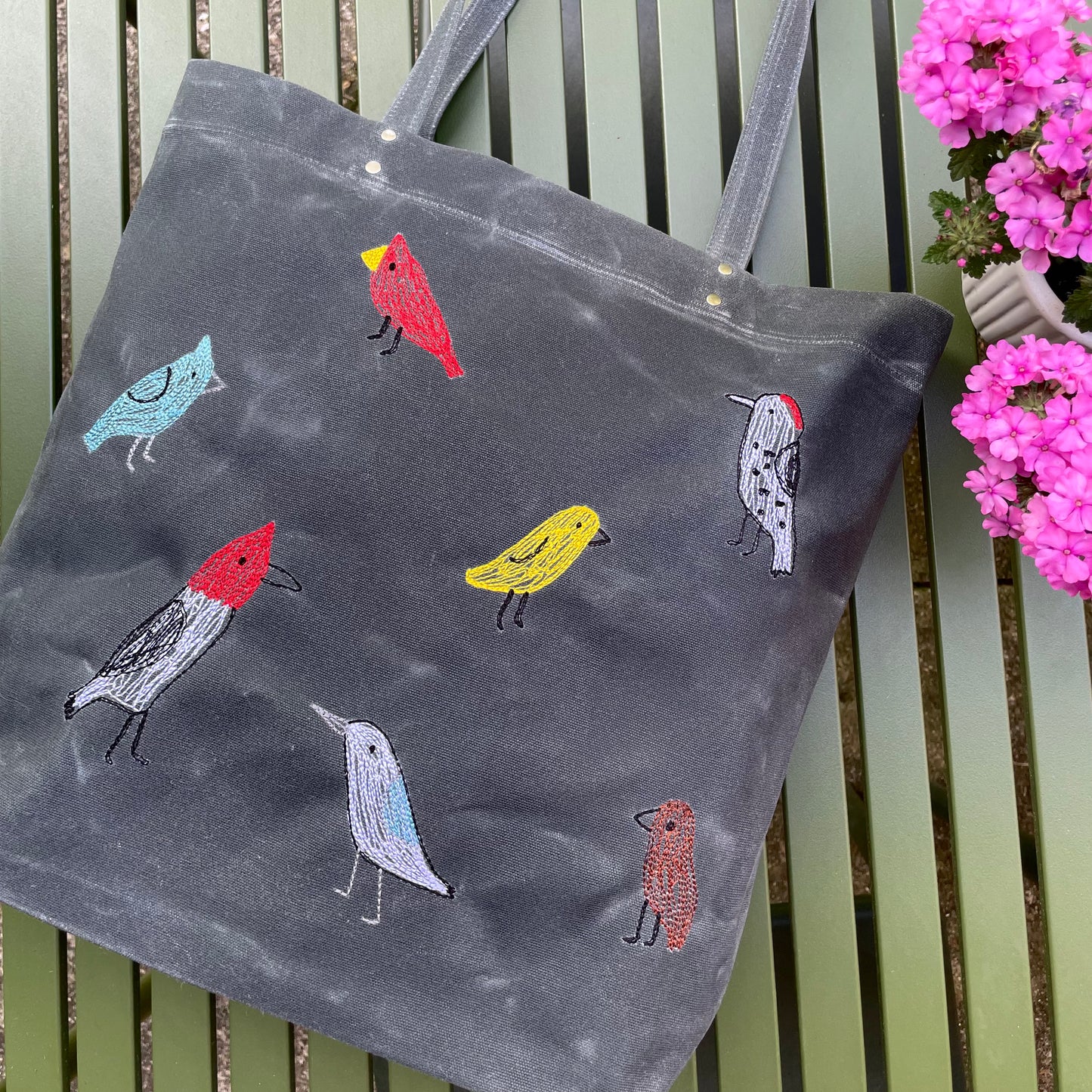 Backyard Birds Tote