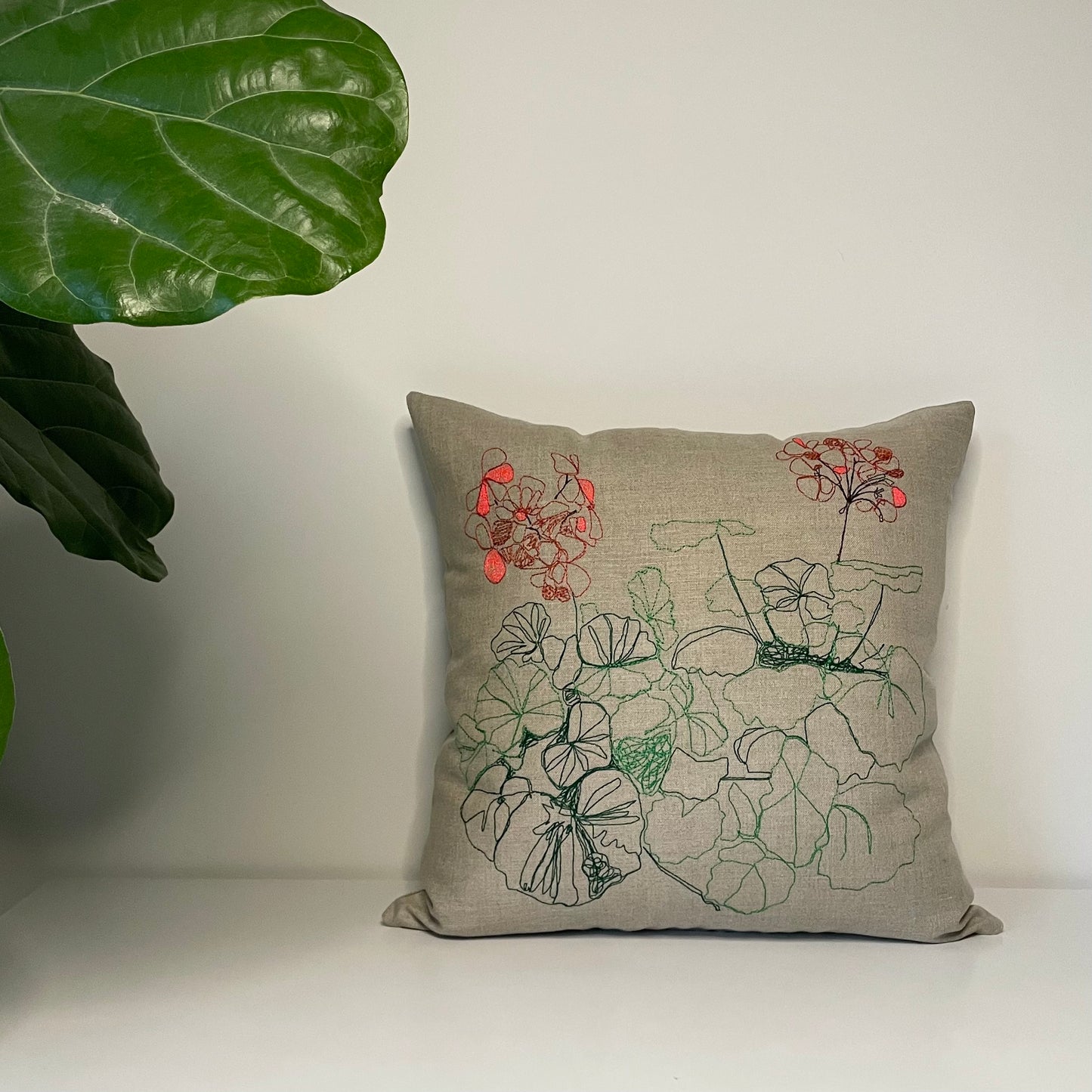 Geraniums Pillow