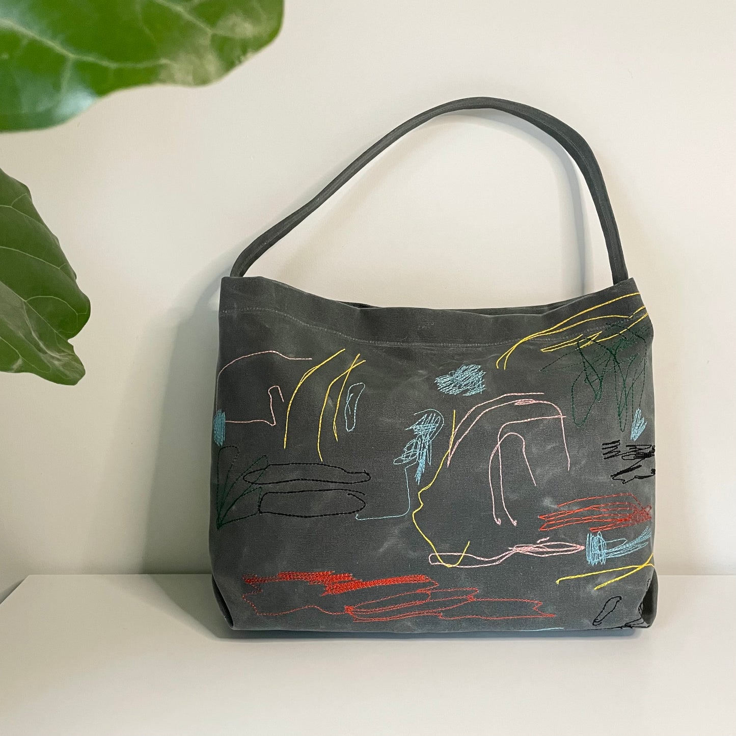 Shorescape Waxed Canvas Slouchy Bag