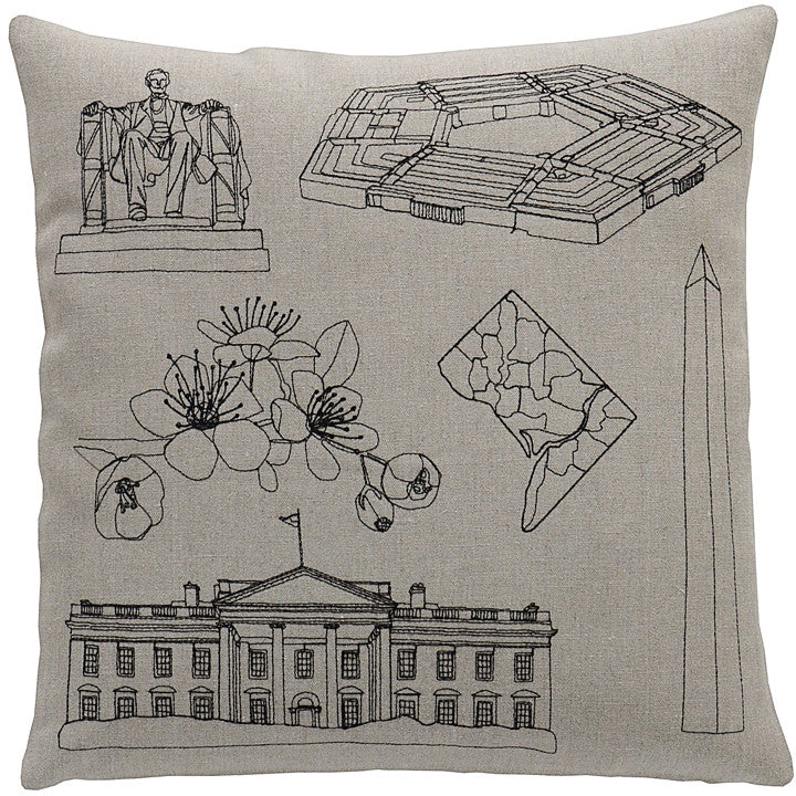 places- washington DC pillow