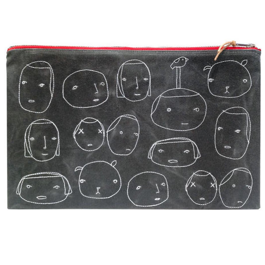 Everyday People Waxed Canvas Clutch