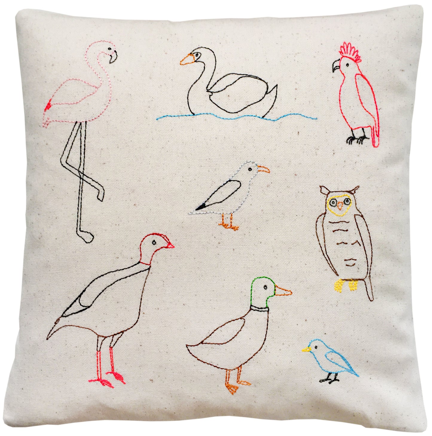 Birds of the World Pillow