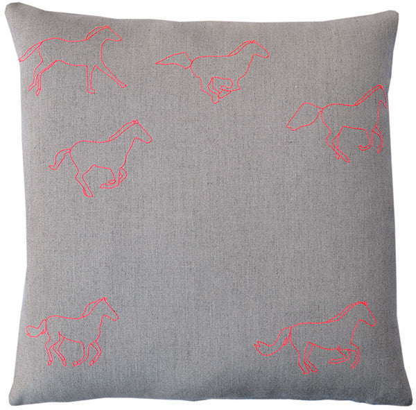 Galloping Horses Pillow