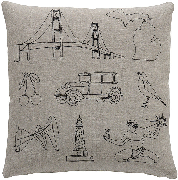 places- michigan pillow