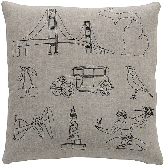 places- michigan pillow