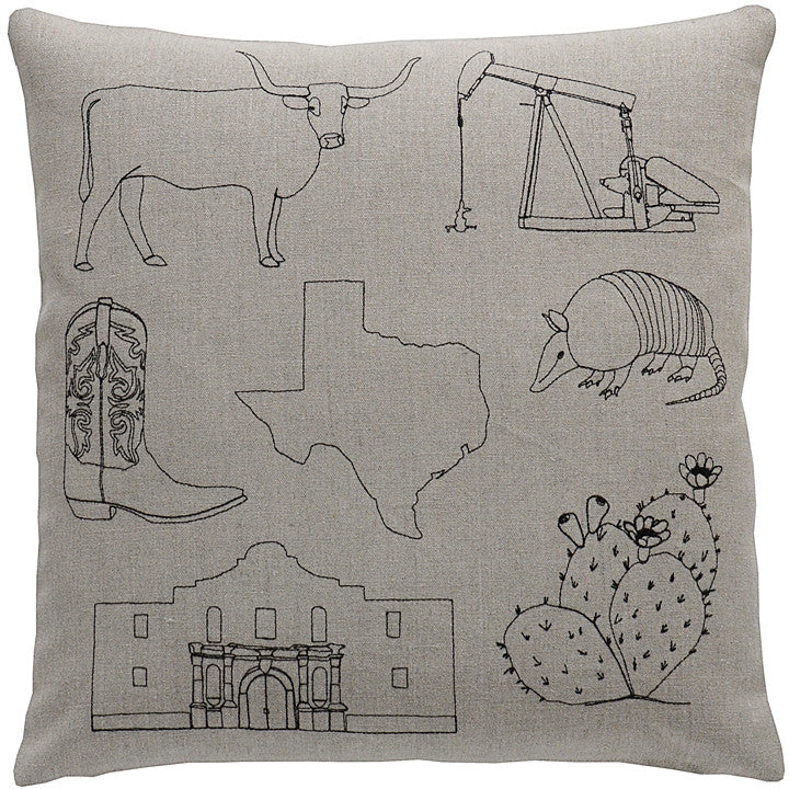 places- texas pillow