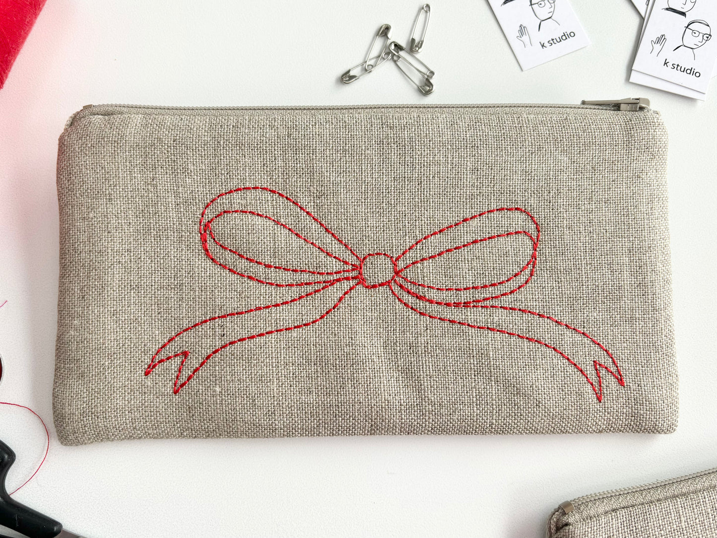 Bow Pouch, Red