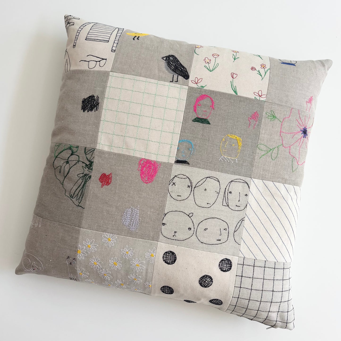 Patchwork Squares Pillow
