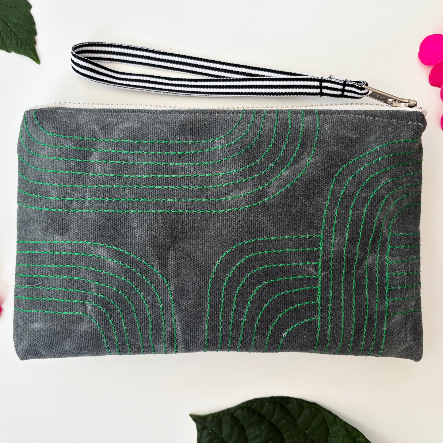 Green Arches Wristlet
