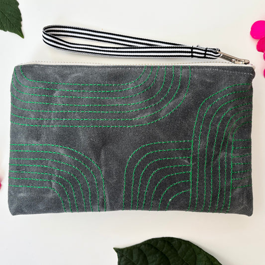 Green Arches Wristlet