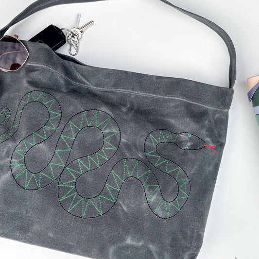 Snake Slouchy Bag