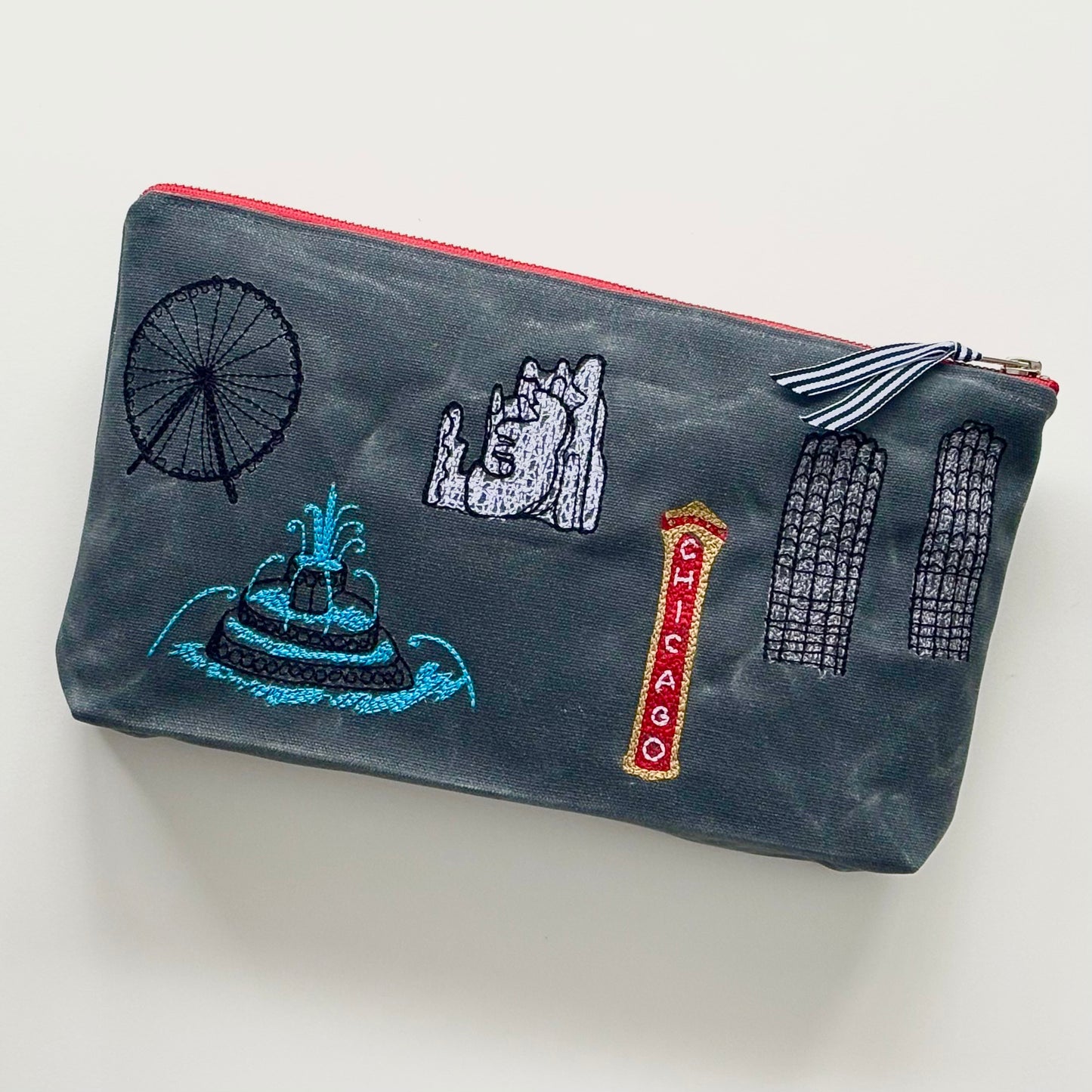 Waxed Canvas Chicago Pouch