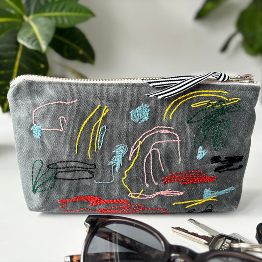 Shorescape Waxed Canvas Pouch