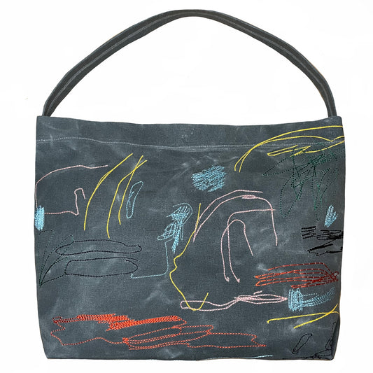 Shorescape Waxed Canvas Slouchy Bag